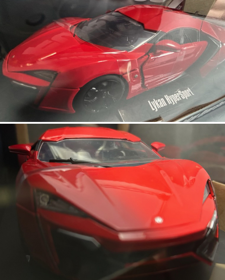 ★Jada toys【1/18ライカン ハイパースポーツ(Lykan HyperSport)FAST&FURIOUS 7】赤(Red)ワイルド・スピード/1:18ダイキャスト_画像7