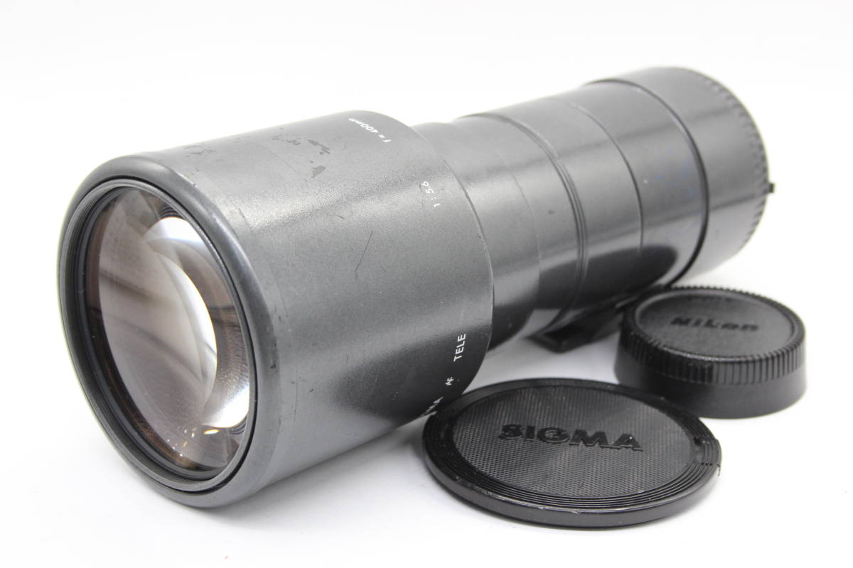 【返品保証】 シグマ Sigma AF Tele 400mm F5.6 Multi-Coated 前後キャップ付き ニコンマウント レンズ s6561_画像1