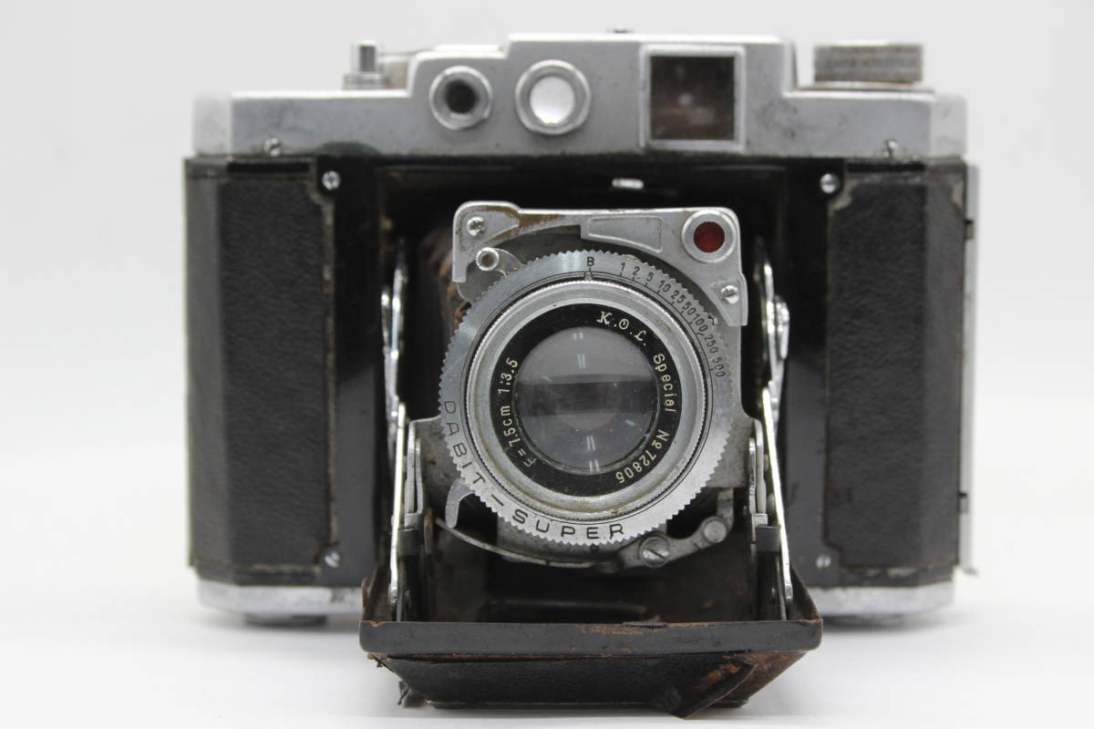 【訳あり品】 マミヤ Mamiya SIX K.O.L Special 7.5cm F3.5 蛇腹カメラ s6611