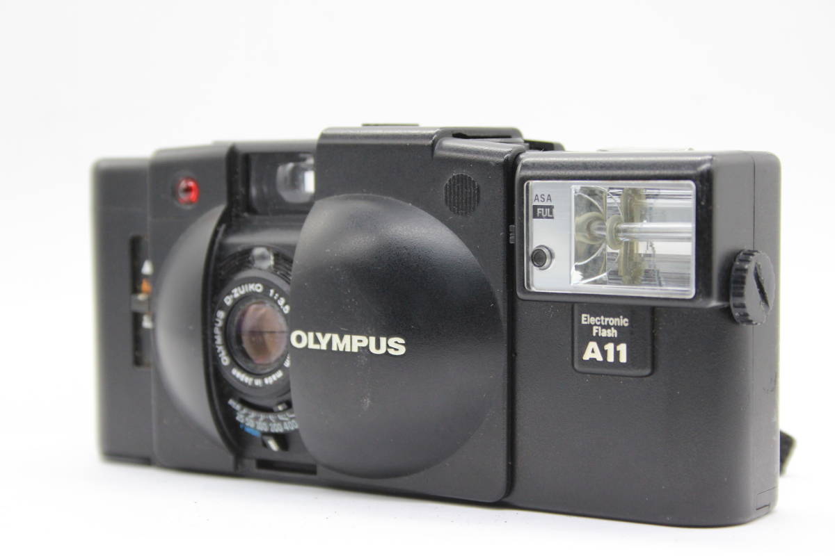 【返品保証】 オリンパス Olympus XA2 D.Zuiko 35mm F3.5 A11 フラッシュ付き コンパクトカメラ s6651