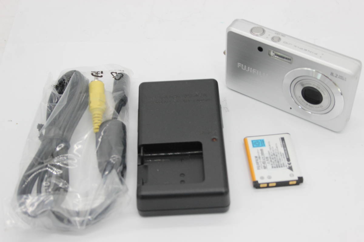 【美品 返品保証】 フジフィルム Fujifilm Finepix J10 3x バッテリー チャージャー付き コンパクトデジタルカメラ s6662
