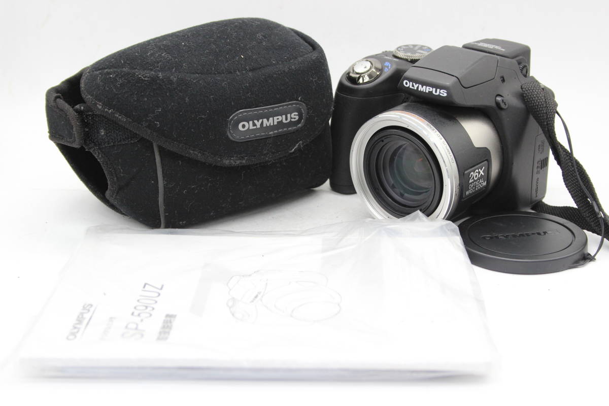 【返品保証】 【便利な単三電池で使用可】オリンパス Olympus SP-590UZ 26x ケース 説明書付き コンパクトデジタルカメラ s6680の画像1