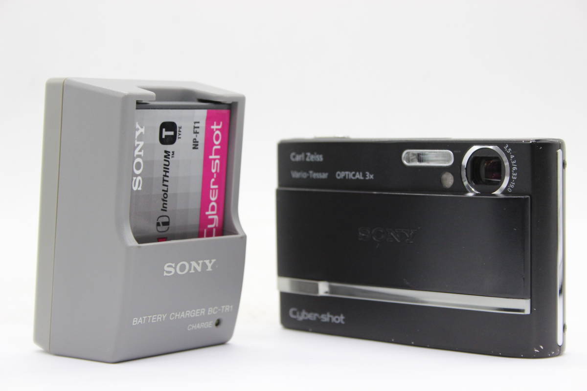【返品保証】 ソニー SONY Cyber-shot DSC-T9 ブラック 3x バッテリー チャージャー付き コンパクトデジタルカメラ s6720