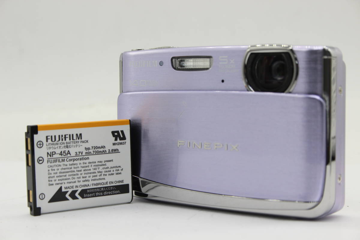 【返品保証】 フジフィルム Fujifilm Finepix Z80 ラベンダー 5x バッテリー付き コンパクトデジタルカメラ s6761の画像1