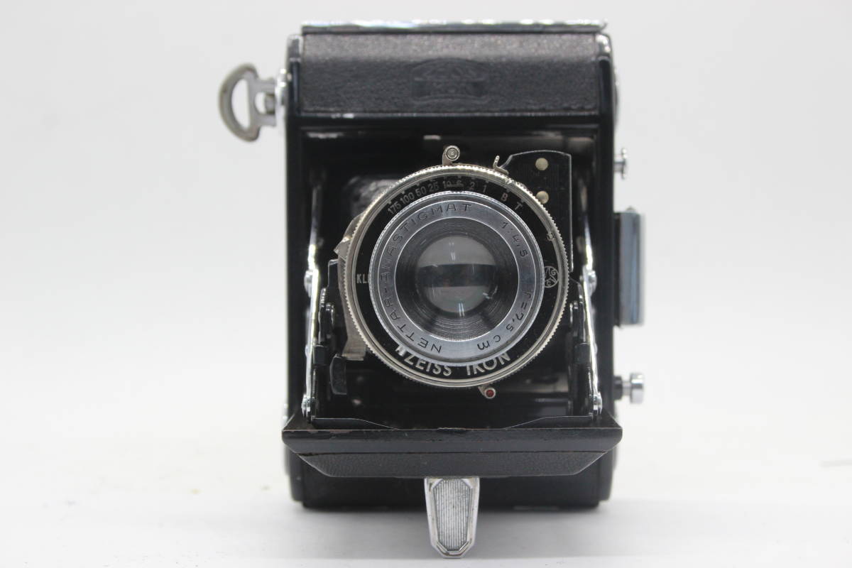 【訳あり品】 ツァイスイコン Zeiss Ikon Ikonta 515 NETTAR-ANASTIGMAT 7.5cm F4.5 ケース付き 蛇腹カメラ s7135の画像2