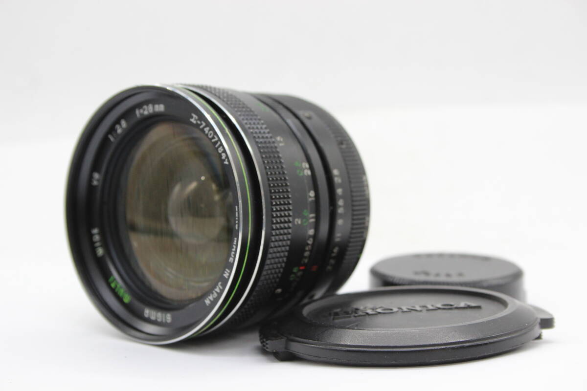 【返品保証】 シグマ Sigma Multi Wide YS 28mm F2.8 前後キャップ付き M42マウント レンズ s7003