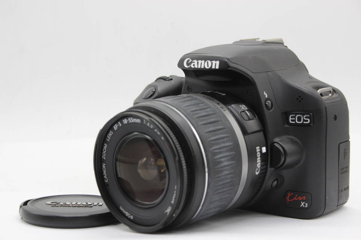 【返品保証】 キャノン Canon EOS Kiss X3 EF-S 18-55mm F3.5-5.6 II USM デジタル一眼 ボディレンズセット s7009