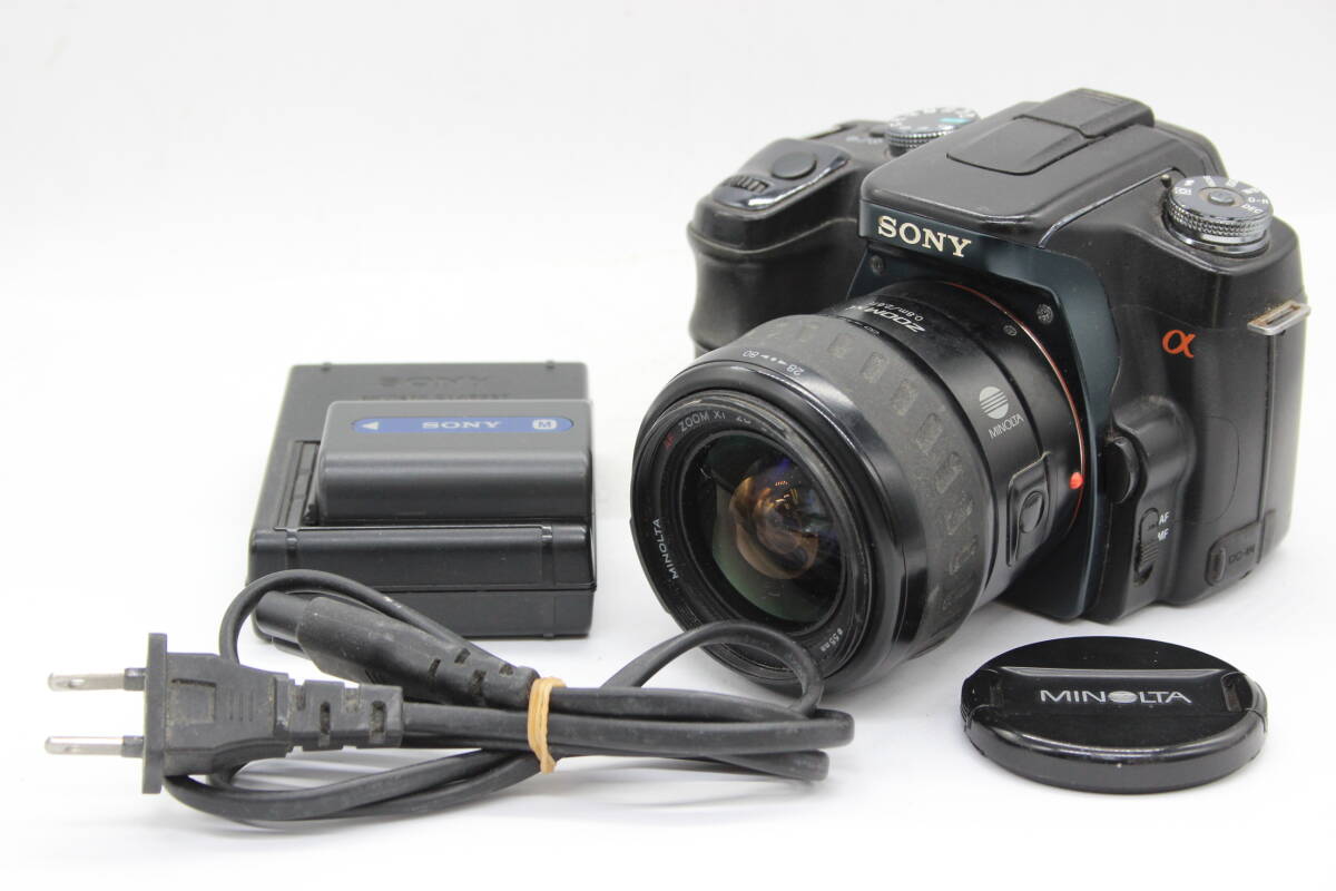 【返品保証】 ソニー SONY α DSLR-A100 AF Zoom Xi 28-80mm F4-5.6 バッテリー チャージャー付き デジタル一眼 s7011