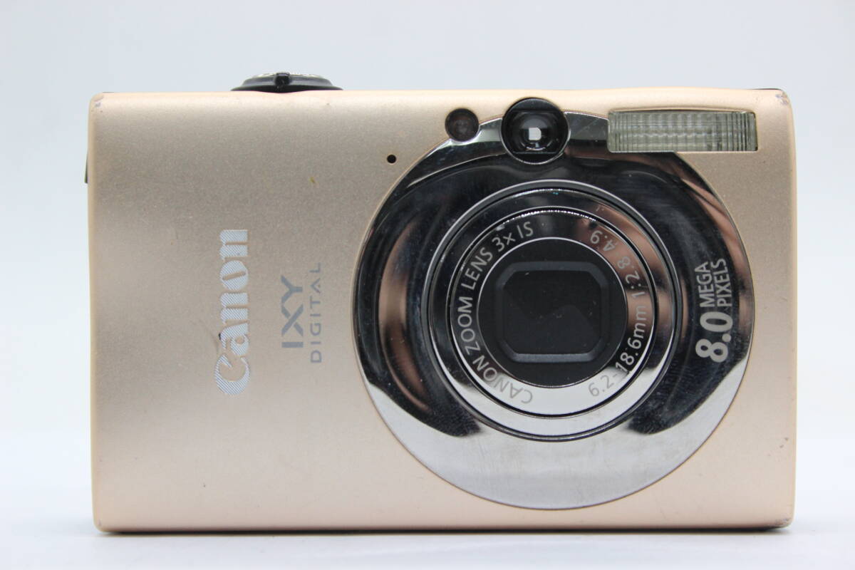 【返品保証】 【元箱付き】キャノン Canon IXY Digital 20 IS キャメル 3x バッテリー チャージャー付き コンパクトデジタルカメラ s7033_画像2