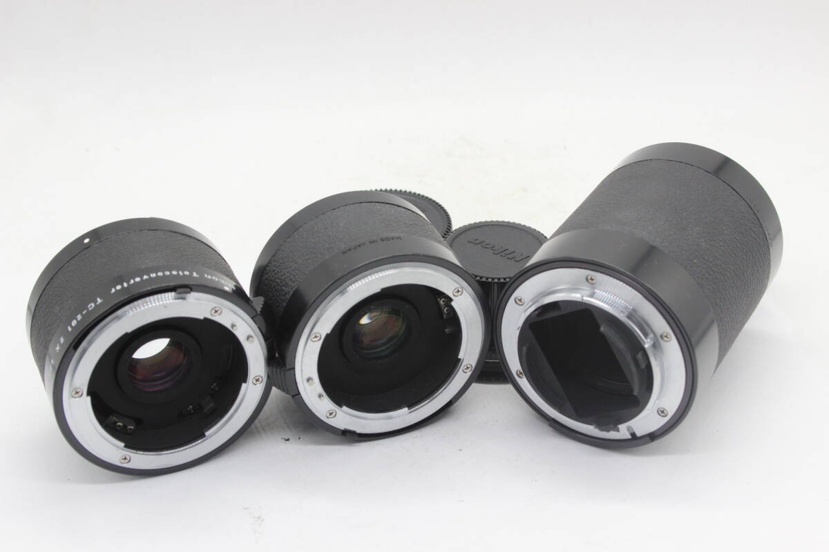 【返品保証】 【3点まとめ】ニコン Nikon Teleconverter TC-301 2x TC-201 2x テレコンバーター s7299