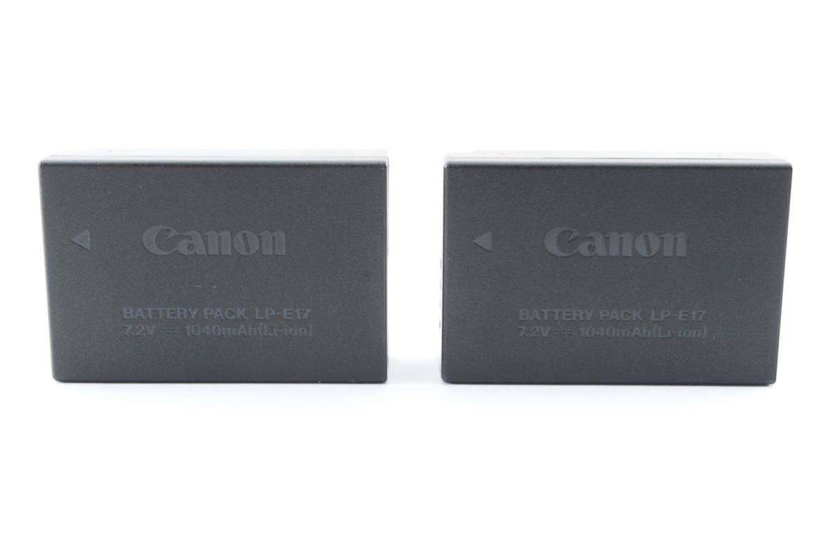 2セット☆キャノン 純正品バッテリーCanon LP-E17劣化度【満タン】_画像1