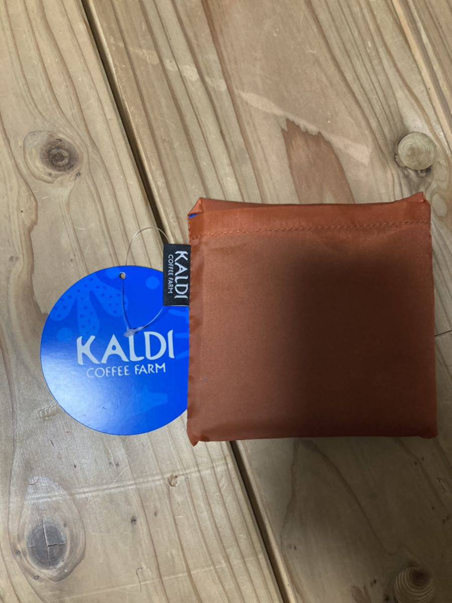 １円〜　【新品】カルディ非売品　エコバッグ KALDI ブルー　カルディコーヒーファーム ☆いきものがたり　正月　オリジナルエコバッグ _画像1