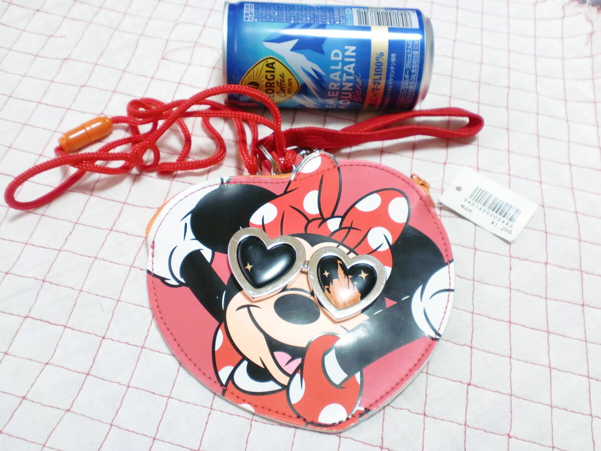  Disney resort Minnie Mouse coin case pass case minnie defect have sunglasses pouch 