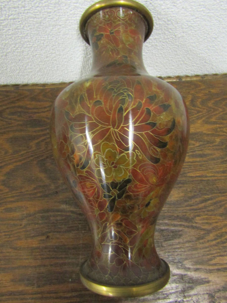 七宝花瓶(か458) 工芸品 七宝花瓶(か458) 工芸品