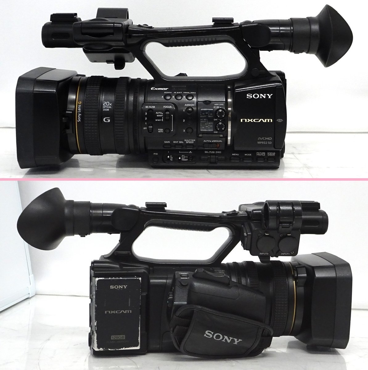 SONY HXR-NX5J NXCAMカムコーダー(HourMeter 221×10H・HXR SONY HXR-NX5J NXCAMカムコーダー(HourMeter 221×10H・HXR