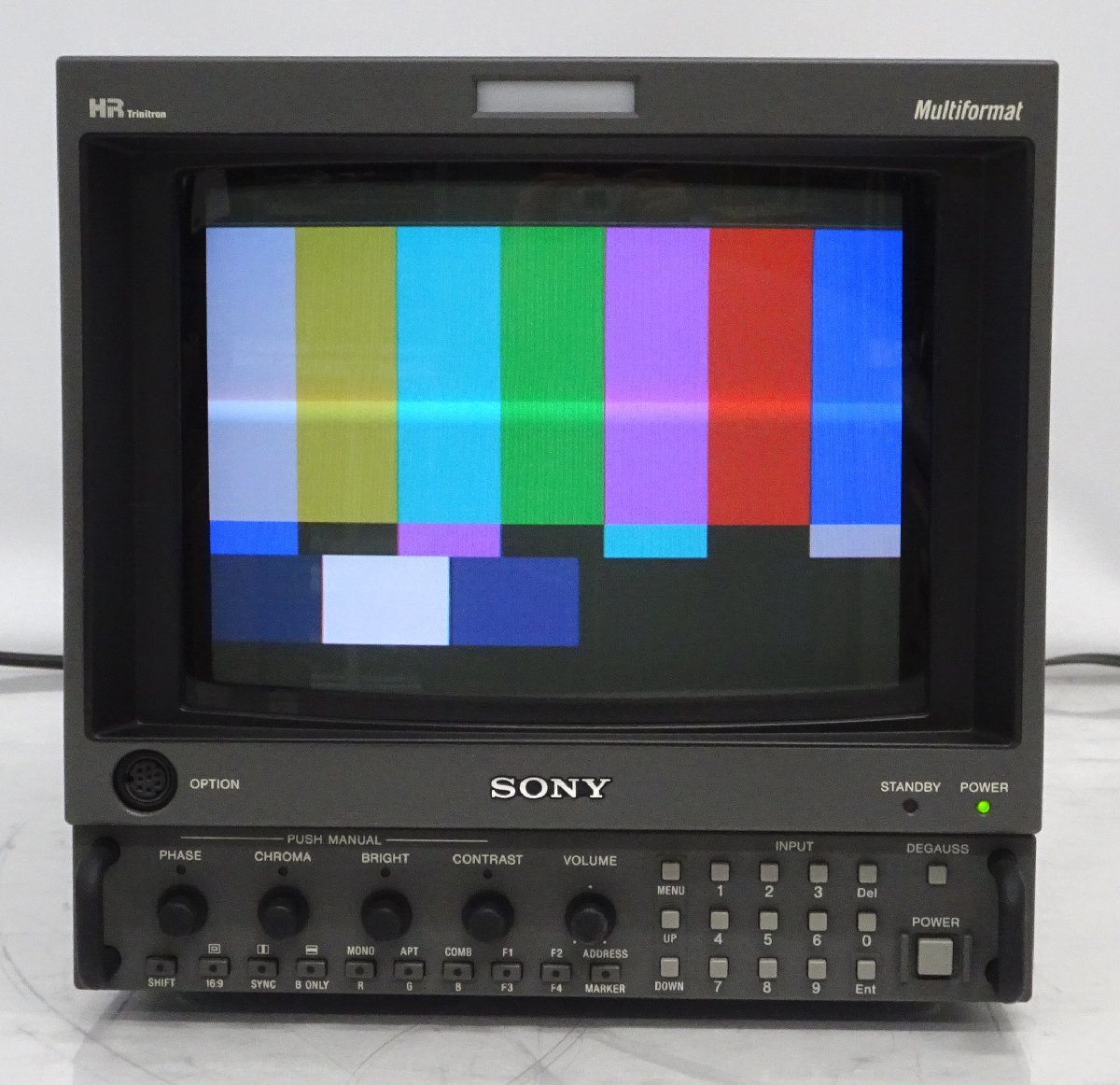 SONY BVM-D9H5J 9型HRトリニトロンモニター (HD-SDI/アナログコンポーネント/使用時間21070時間）【中古/ヤケなし/動作品】#385263_画像2