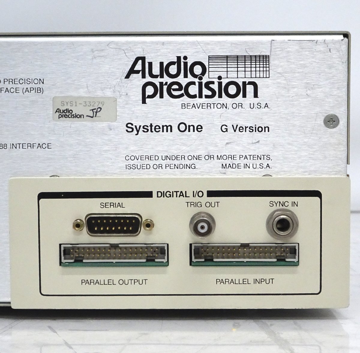 Audio Precision System One Dual Domain （SYS1・G Version）オーディオアナライザ・デュアルドメイン 【中古/動作未確認/現状品】#390330_画像6