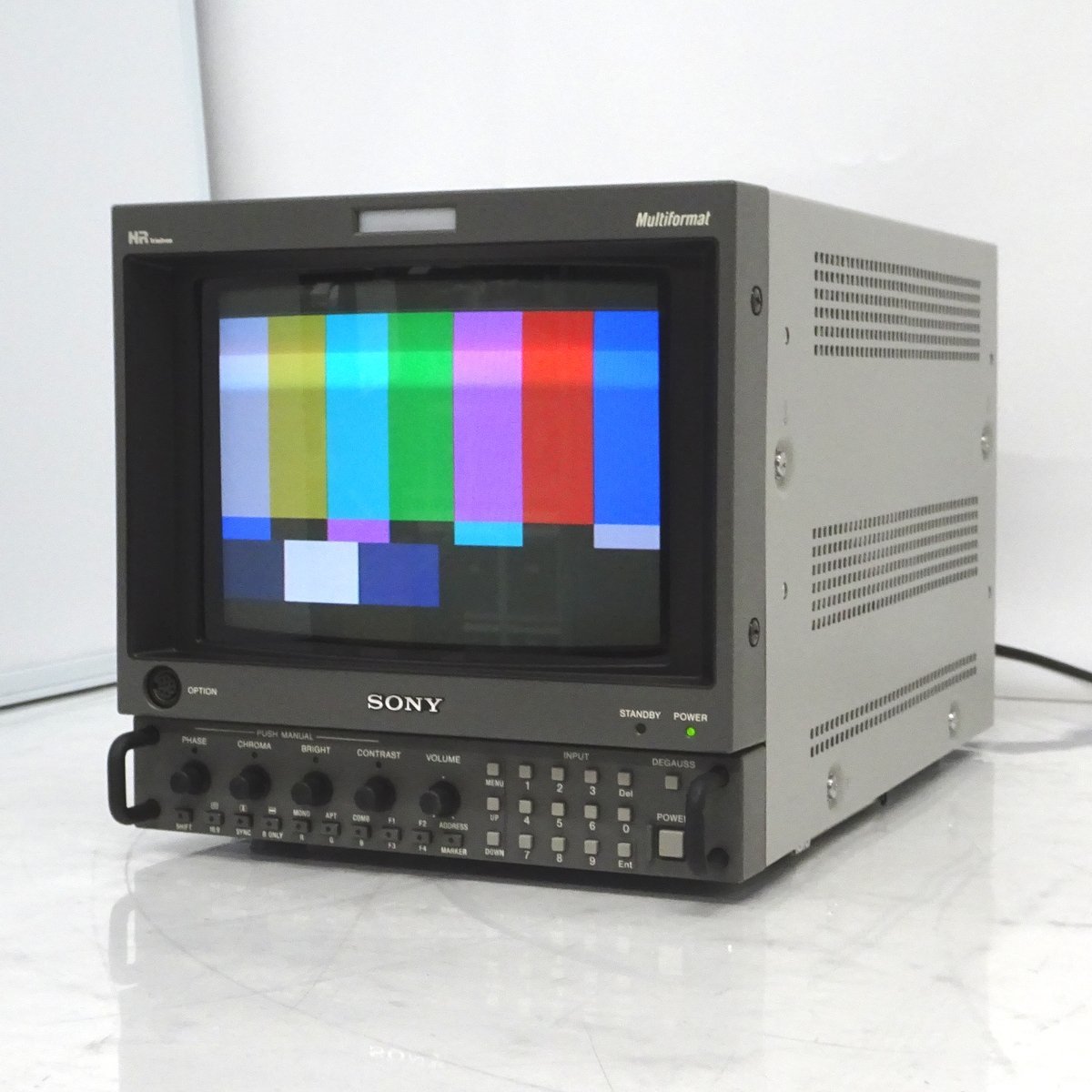 SONY BVM-D9H5J 9型HRトリニトロンモニター (HD-SDI/アナログコンポーネント/使用時間21070時間）【中古/ヤケなし/動作品】#385263_画像1