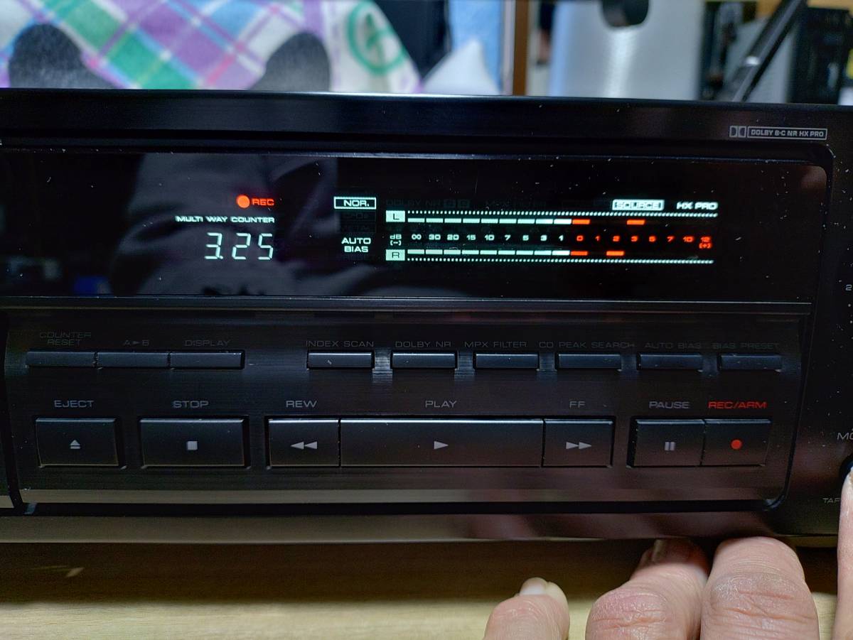 ●○KENWOOD 3ヘッド デュアルキャプスタン カセットデッキ KX-7030　整備品○●_録音時のソースレベルです