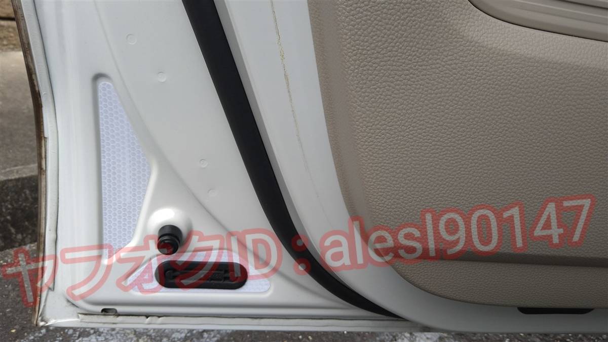 JF3 JF4 N-BOX フロントドア リフレクター 反射 シート ステッカー 安全装備 内装 カスタム パーツ インテリア nbox ホワイト 白 タイプ1_画像1