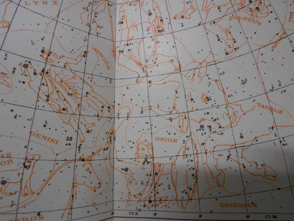 即決1908年『肉眼天文学サーヴィス星図』レビー旧蔵 星座早見盤、天文暦学書、 即決1908年『肉眼天文学サーヴィス星図』レビー旧蔵 星座早見盤、天文暦学書、