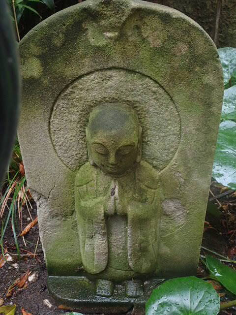 「地蔵菩薩」高さ４５ｃｍ 石仏 地蔵 お地蔵さん 救済の菩薩 仏像 おじぞうさん 石の置物 癒しお地蔵さま_画像6