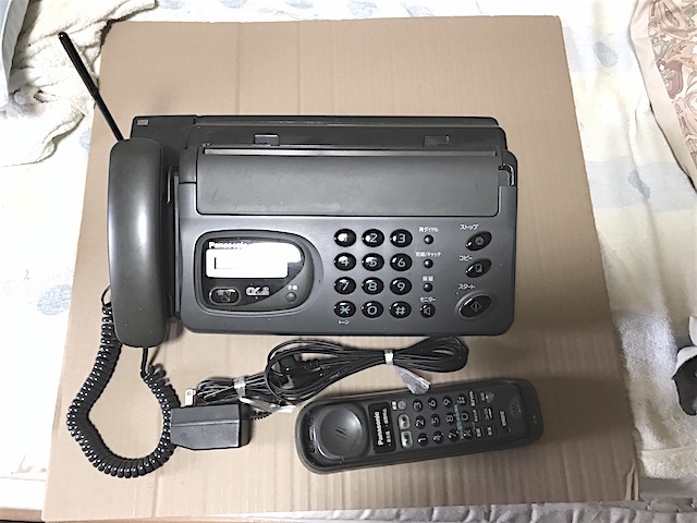 Panasonic パナソニック KX-PW6CL デザインテレホン FAX・電話　おたっくすKX-PW6CL 子機付 ジャンク扱いで KX-A12N_画像1
