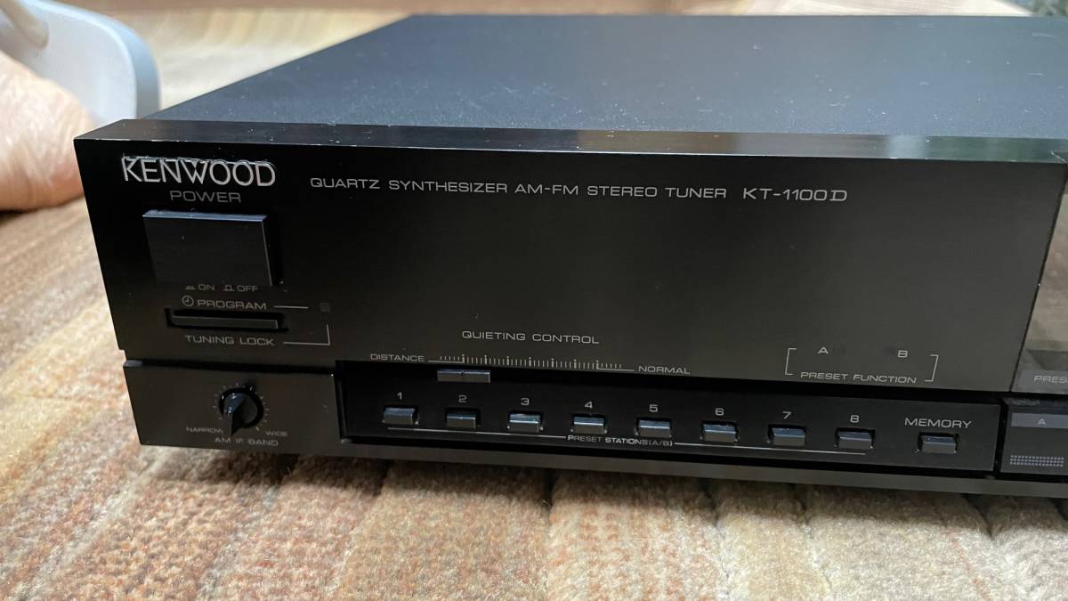 KENWOOD FM-AMチューナーKT-1100D　訳アリ　_画像2