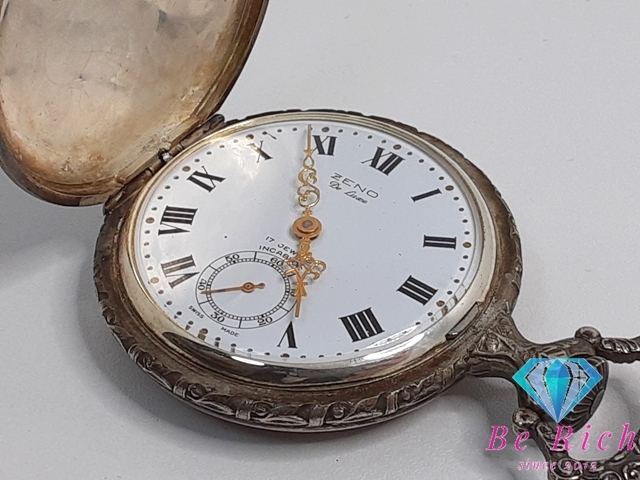 zenoZENO pocket watch pocket watch hand winding smoseko analogue antique Old sculpture [ used ][ free shipping ] ht5064