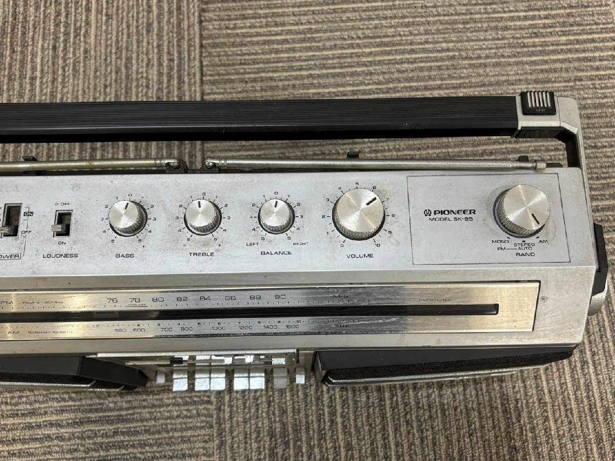 △9413　ジャンク品　オーディオ機器　ラジカセ　PIONEER　SK-95　パイオニア　本体のみ_画像6