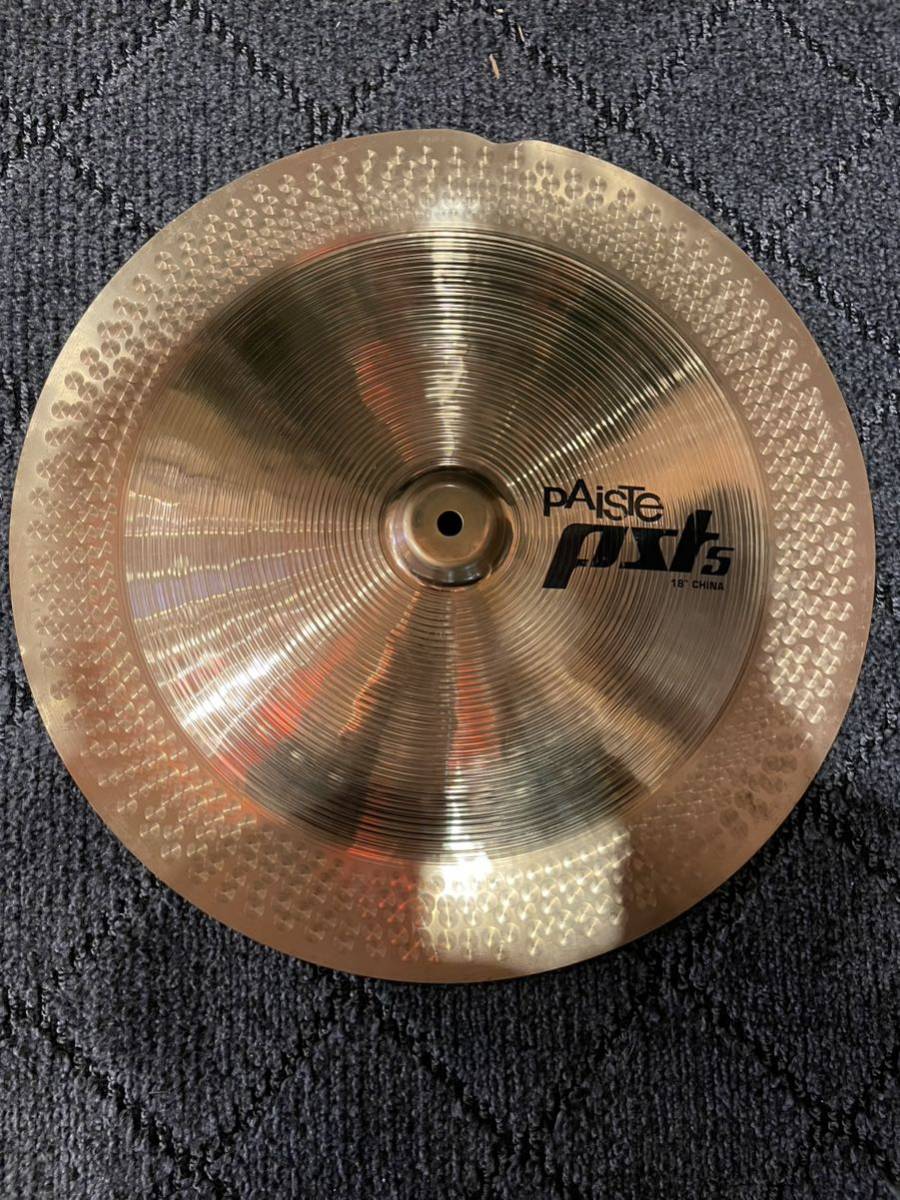 PAISTE PST5 チャイナシンバル 割れシンバルリペア品_画像1