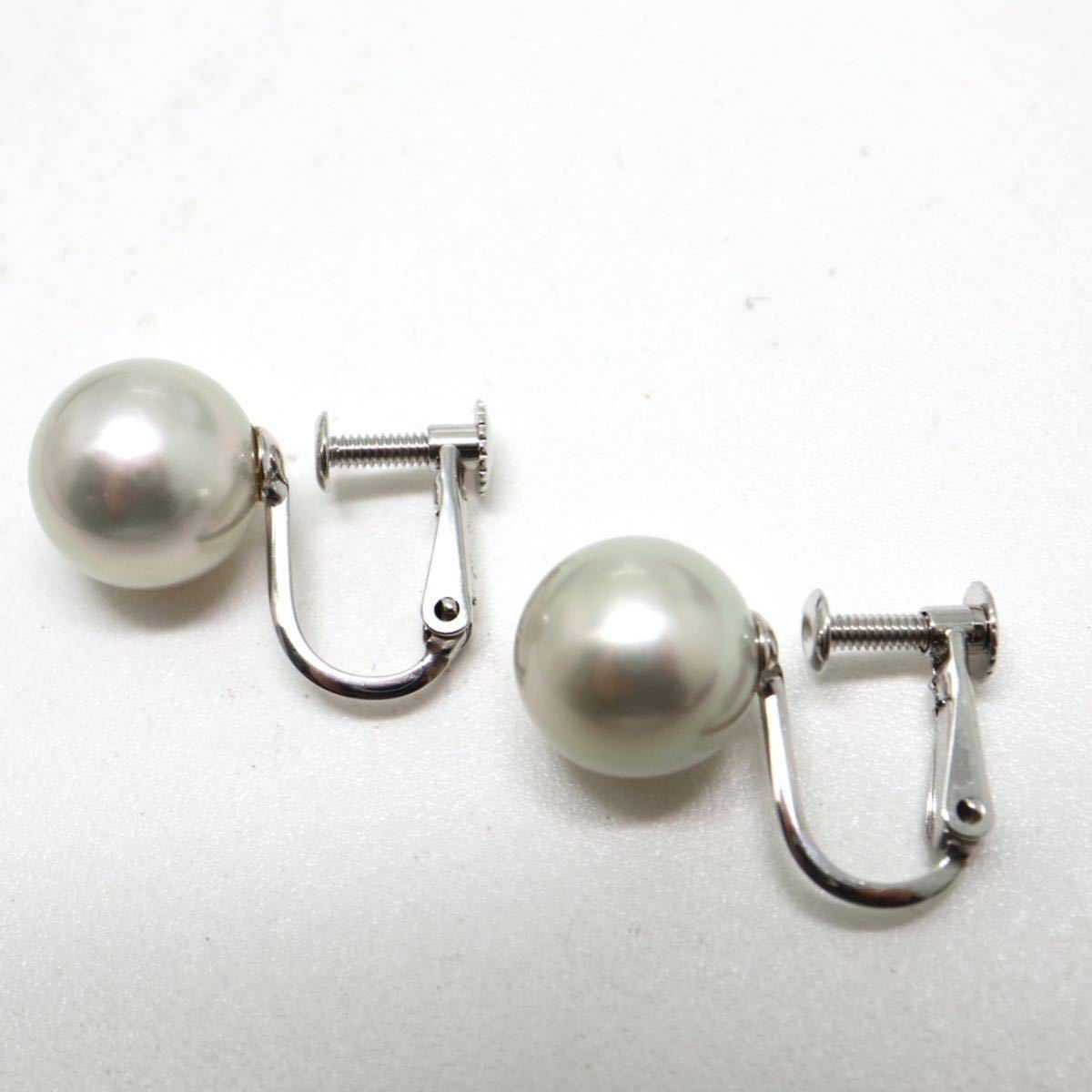《K14WG アコヤ本真珠イヤリング》F 2.7g pearl パール earring pierce jewelry ジュエリー DC6/DC6_画像3