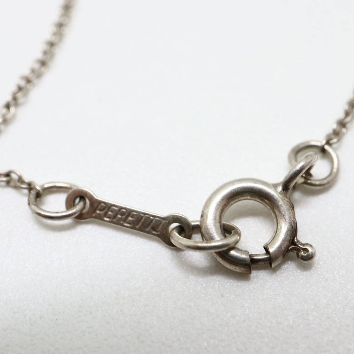 TIFFANY&Co.(ティファニー）《ビーンネックレス》F 7.8g 約37cm necklace jewelry ペレッティ ジュエリー DA5_画像7