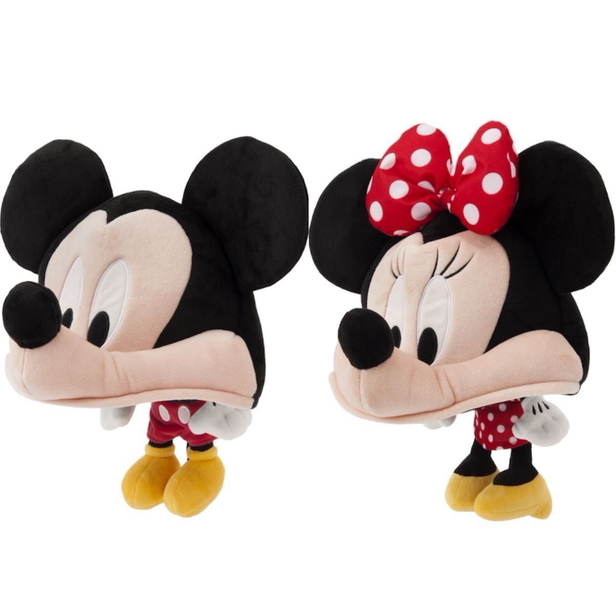 ディズニー ファンキャップ ミッキー ミニー 被り物 2個セット ディズニー ファンキャップ ミッキー ミニー 被り物 2個セット