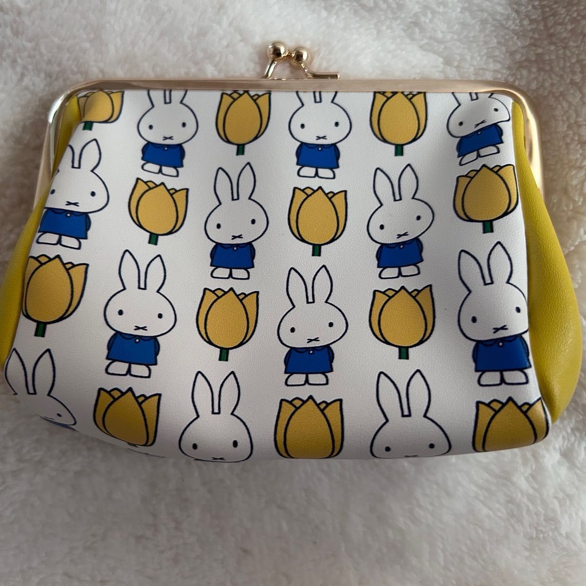 ［ 最終お値下げ ］ミッフィー　がま口ポーチ (miffy and tulips)