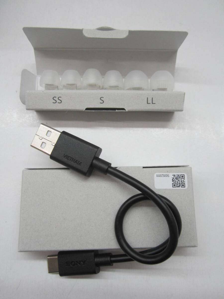 H0226-1H/ 未使用 SONY LinkBuds S WF-LS900N ホワイト ワイヤレス イヤホン_画像4