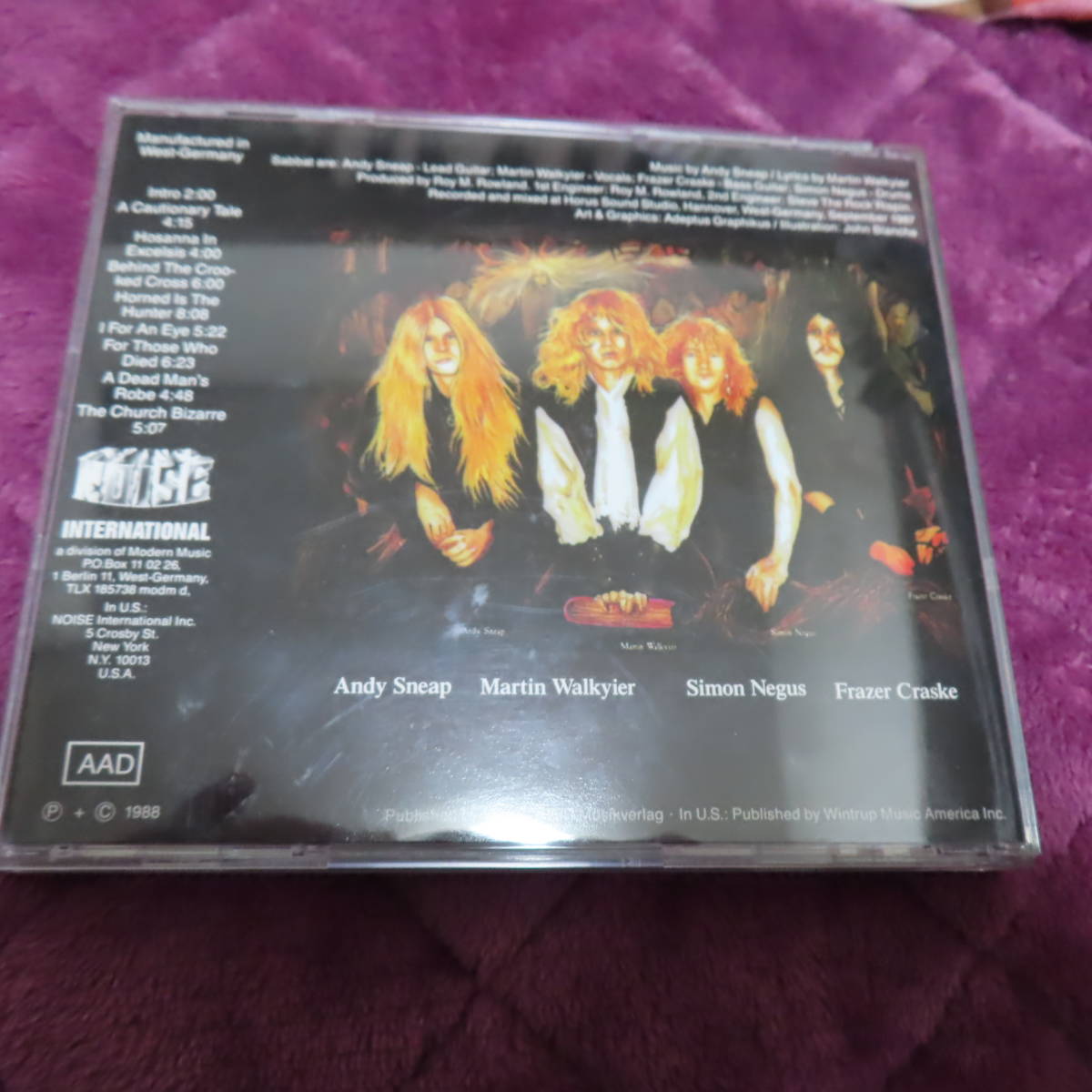 SABBAT/HISTORY OF A TIME TO COME(NOISEレーベル西ドイツ盤Orig CD)UK産THRASH METAL!!!!_画像2