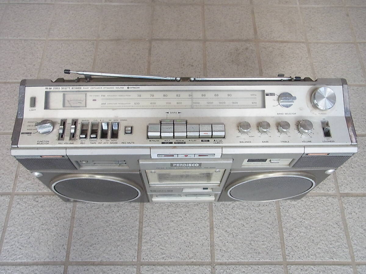  present condition HITACHI * Hitachi TRK-8280 PERDISCO Hitachi radio-cassette pa disco 