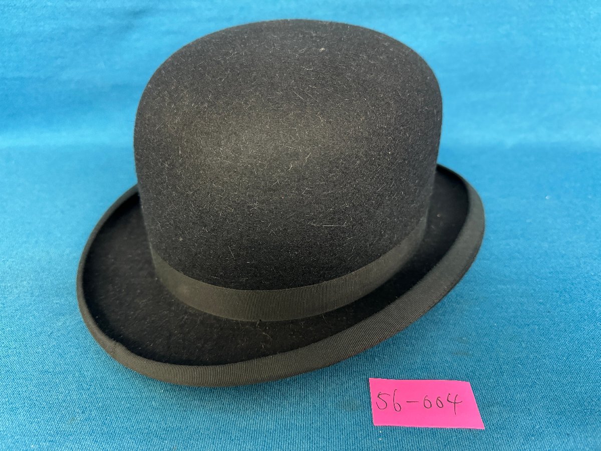 ★５６―００４★帽子　LOCK&CO HATTERS James Sumeet ダービーハット ボーラーハット ジェームズ・ロック ロンドン[80]_画像1