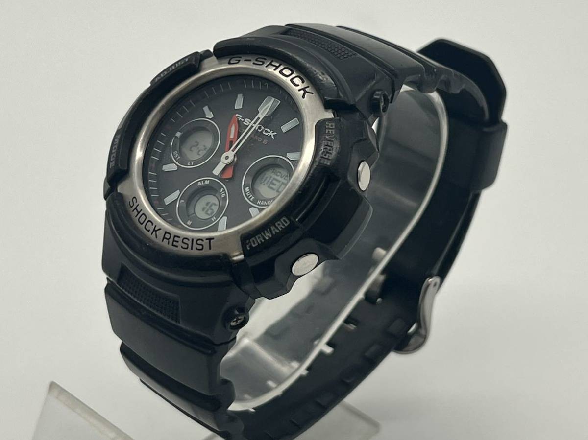 B28KC6 稼働品 CASIO G-SHOCK カシオG-ショック AWG-M100 メンズ腕時計 ソーラー電波_画像2