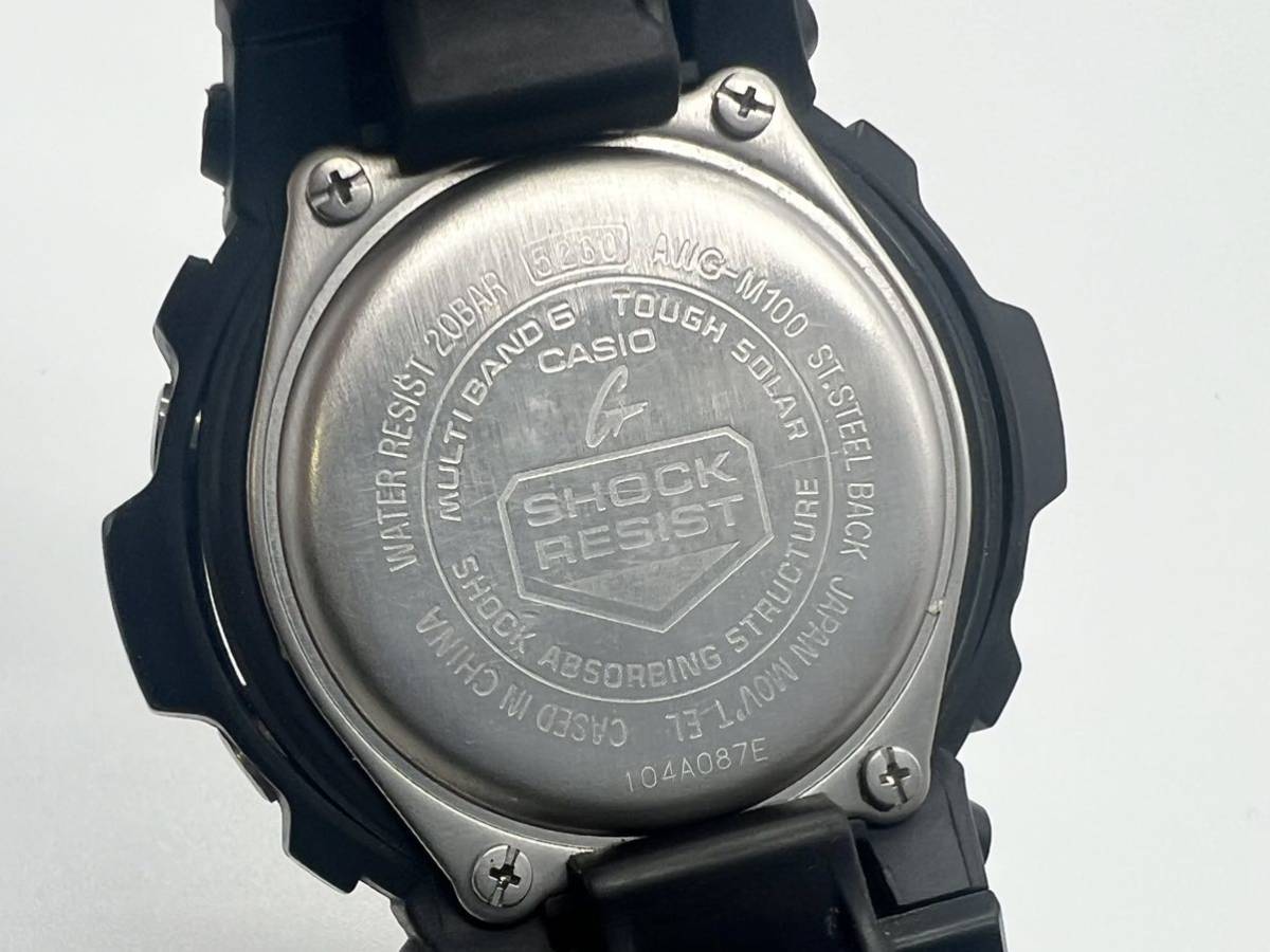 B28KC6 稼働品 CASIO G-SHOCK カシオG-ショック AWG-M100 メンズ腕時計 ソーラー電波_画像6