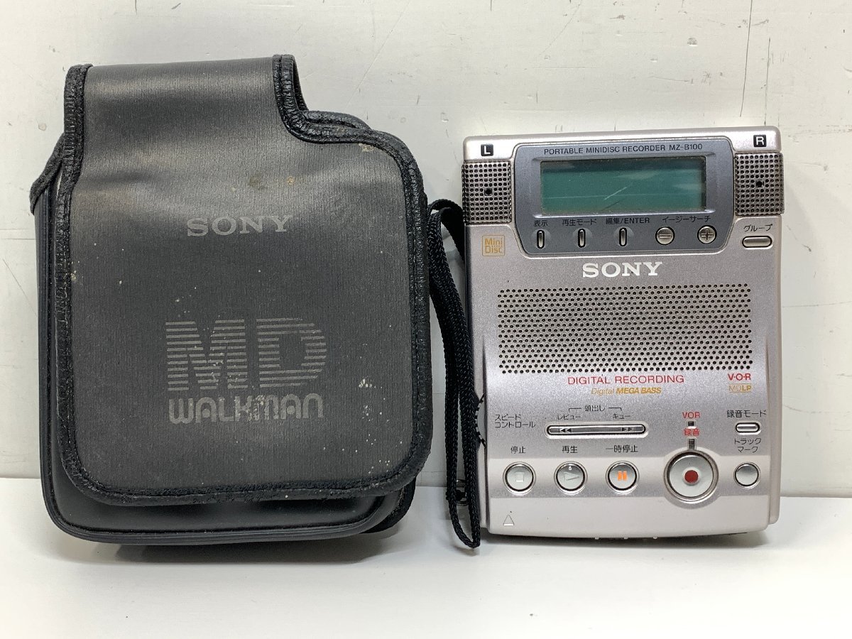 【未チェック ジャンク】ポータブルMDプレーヤー 5台まとめて SONY MD WALKMAN MZ-R2 MZ-R55 MZ-B100／Victor XM-PX5／KENWOOD DMC-J3 □_画像2