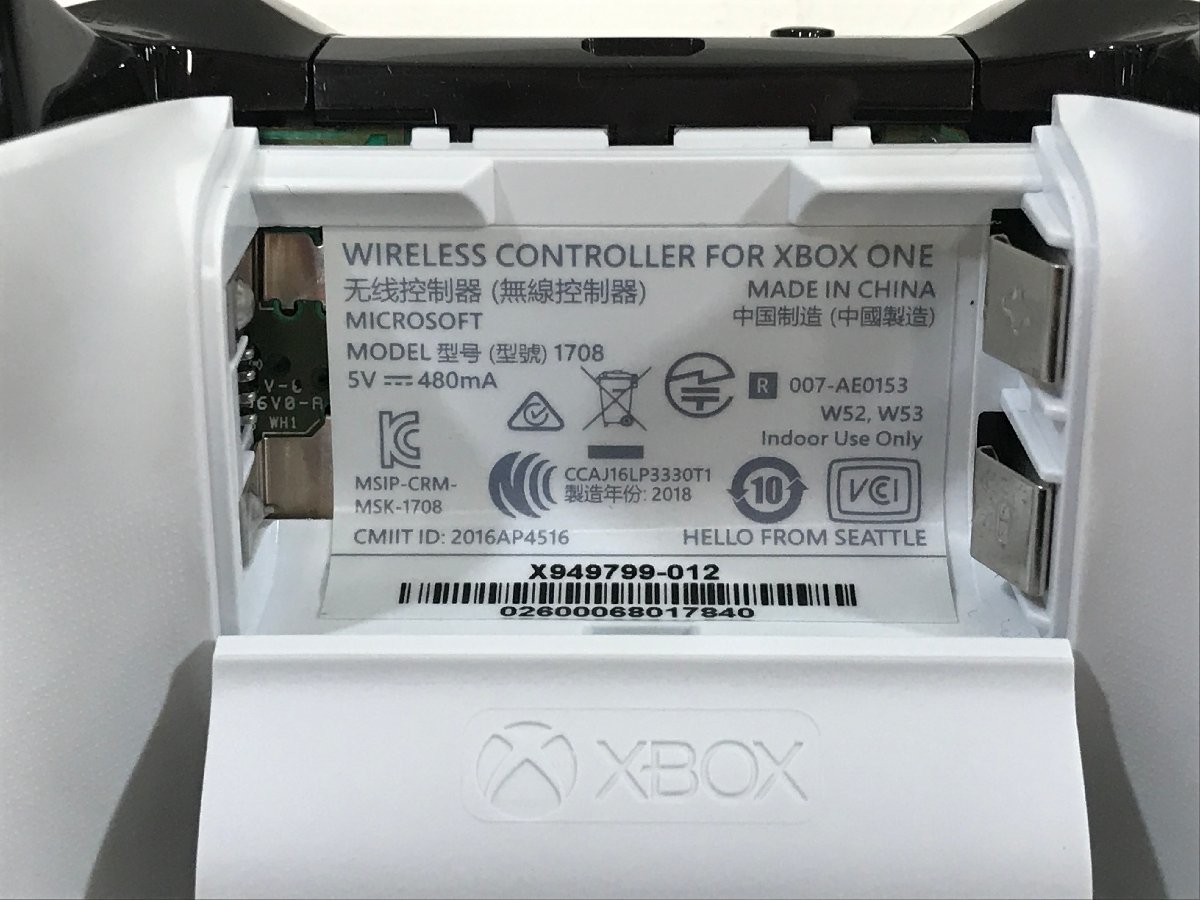 Microsoft XBOX WIRELESS CONTROLLER ワイヤレスコントローラー 箱付き MODEL 1708 ホワイト 白 ◆_画像6