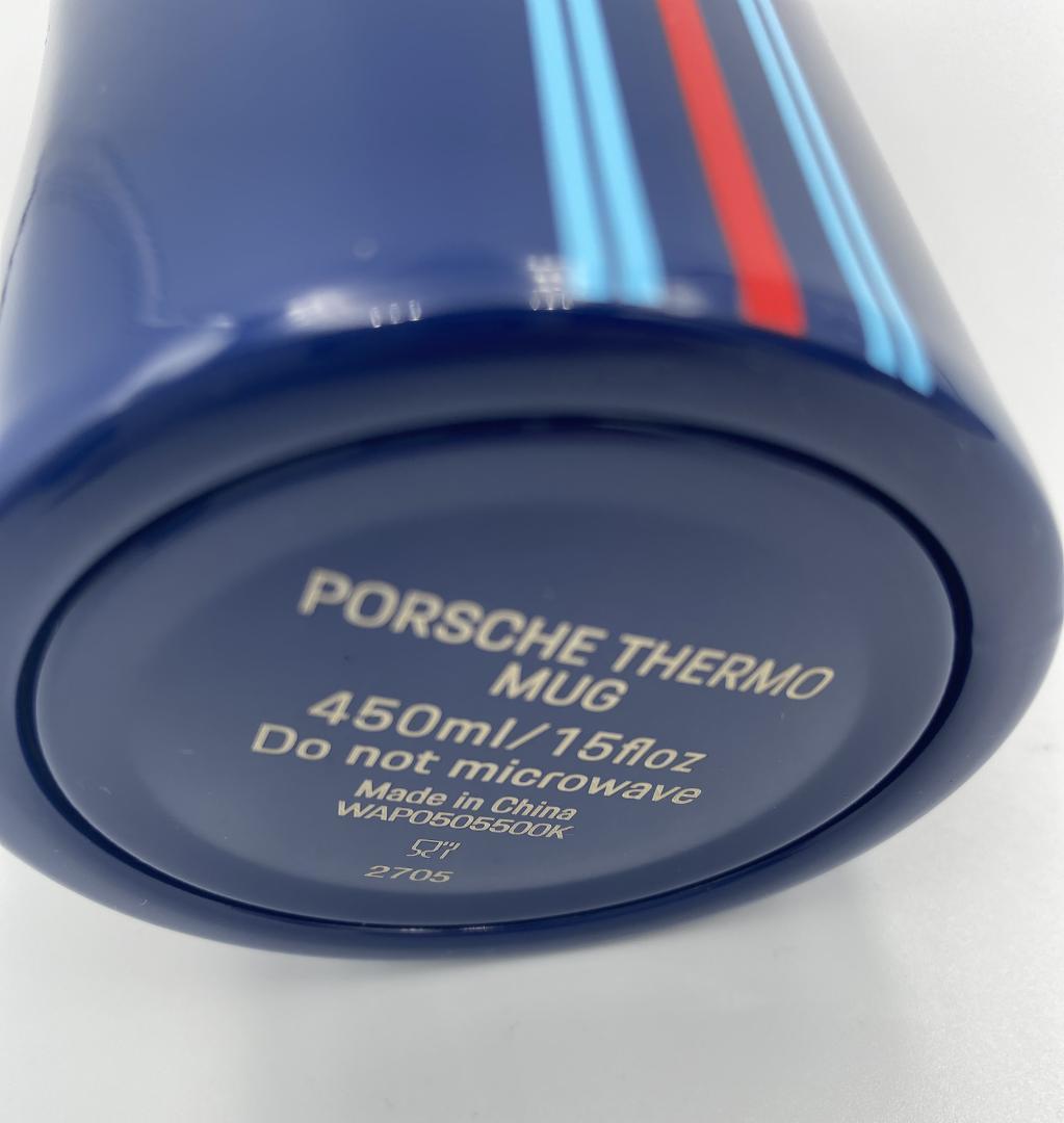 [Porsche MARTINI Racing] высокий стакан синий изоляция теплоизоляция maru чай ni цвет 
