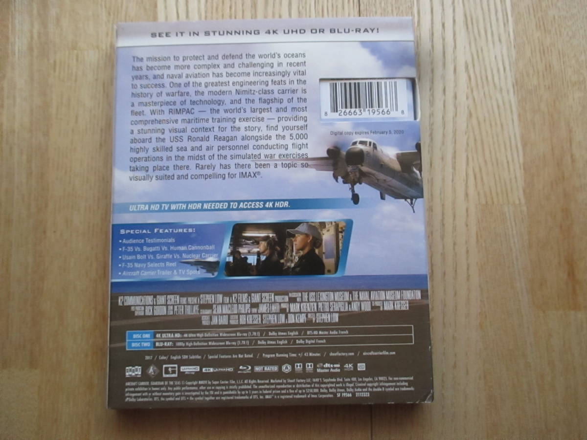 Aircraft Carrier: Guardian Of The Seas [Blu-ray] Blue-ray BD 4K ULTRA HD Blu-ray (Blu-ray Disc)