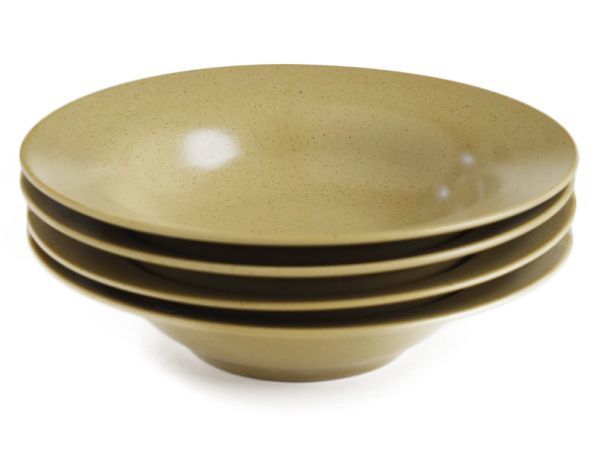 4枚セット■リンドスタイメスト■SAND　サンド　　砂色　 スープ皿 パスタ カレー皿 中皿 1枚 22ｃｍ ■L-SAN-SP-22-4S_画像2