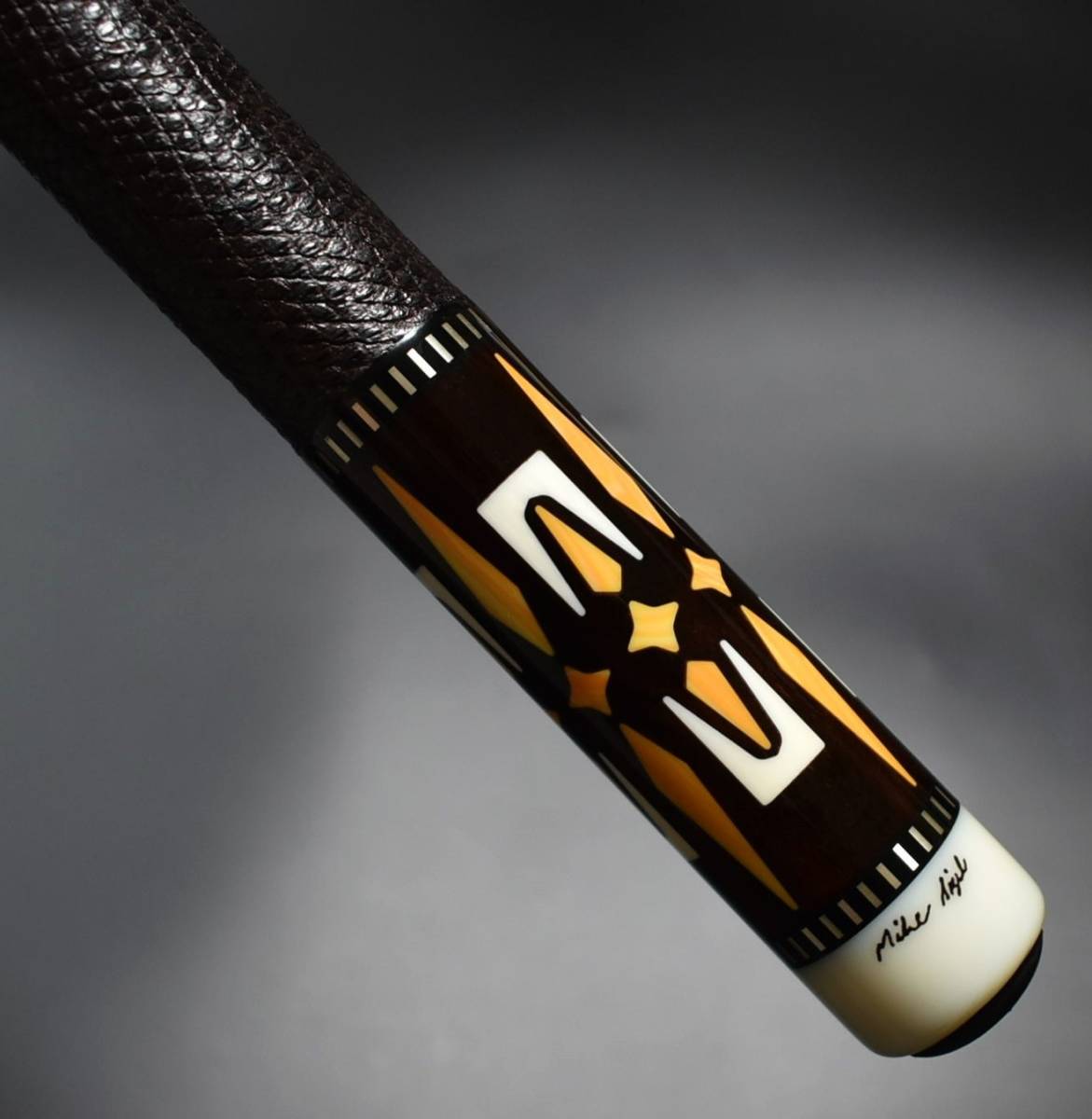 *Mike Sigelka Star m cue 4. gorgeous in Ray Lizard original leather 10 mountain original 2 shaft 