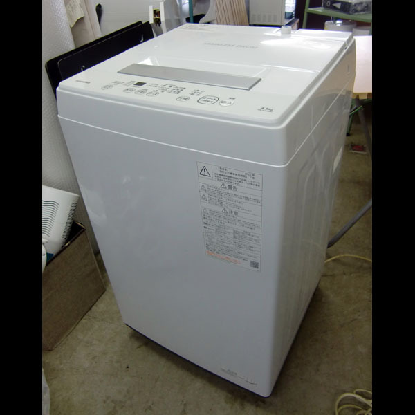 札幌配送可★東芝◆ステンレス槽洗濯機◆4.5kg◆AW-45M9◆2022年