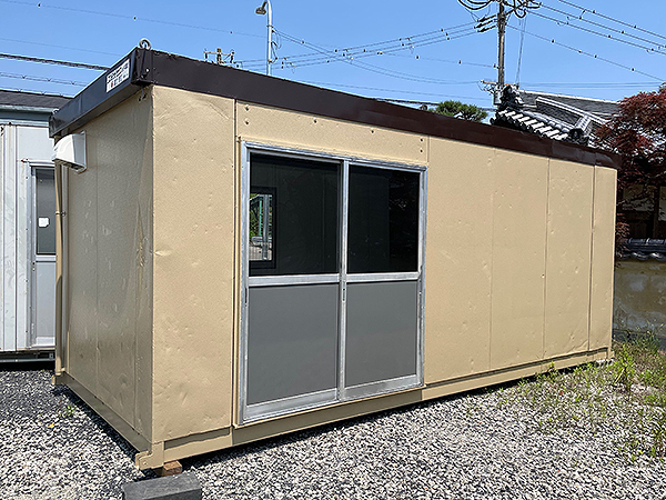  Osaka departure delivery possibility indoor use air conditioner attaching Fuji Heavy Industries 4 tsubo (8.) container house unit house CAF-402 prefab super house W5560 D2400(mm)