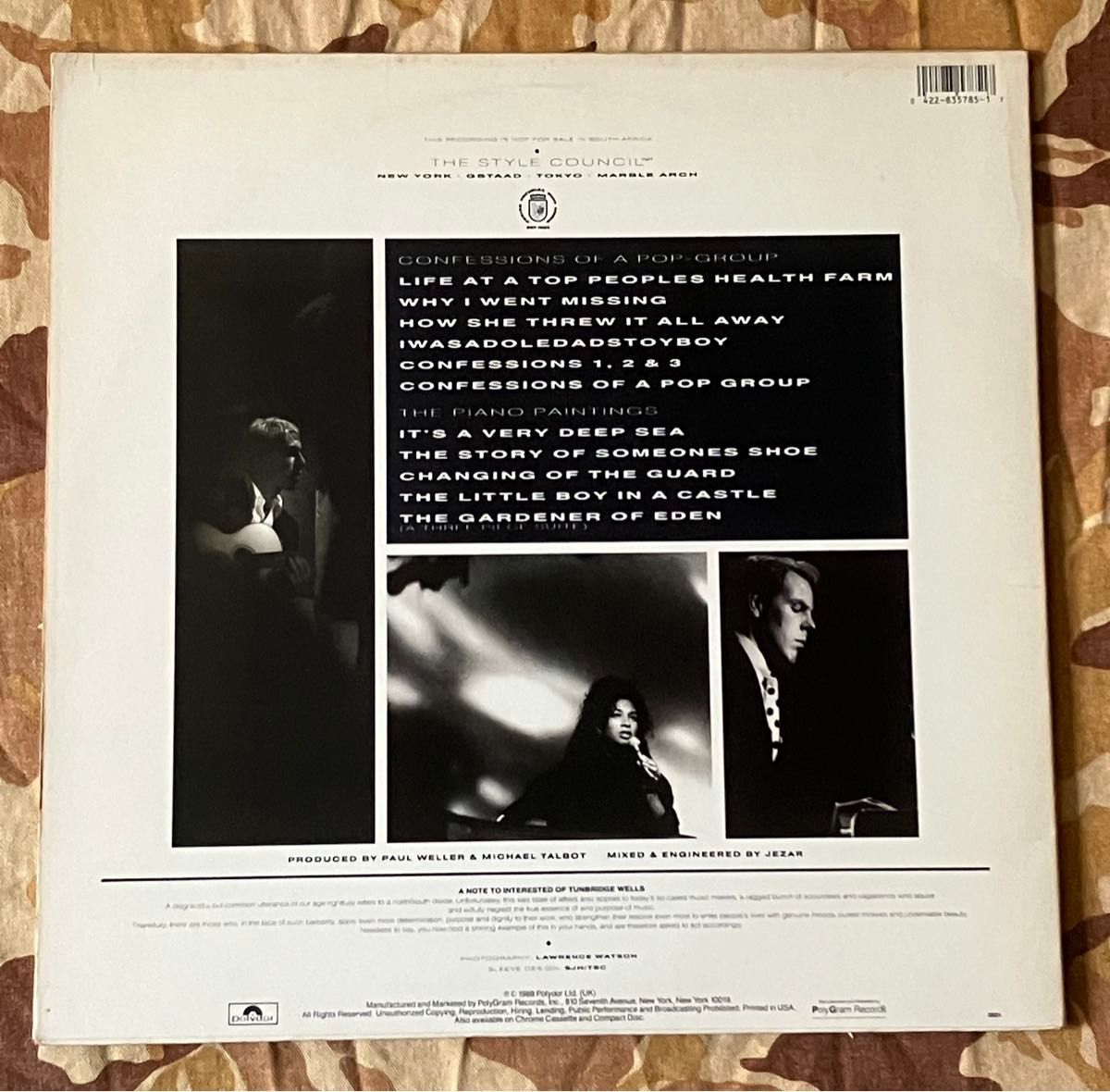 STYLE COUNCIL / CONFESSIONS OF A POP GROUP レコード　アナログ